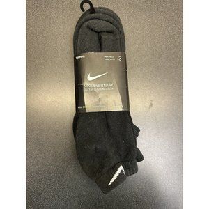 Nike Everyday Cushion Low Training Socks (3 Pair) SX7670-010 BLACK LARGE